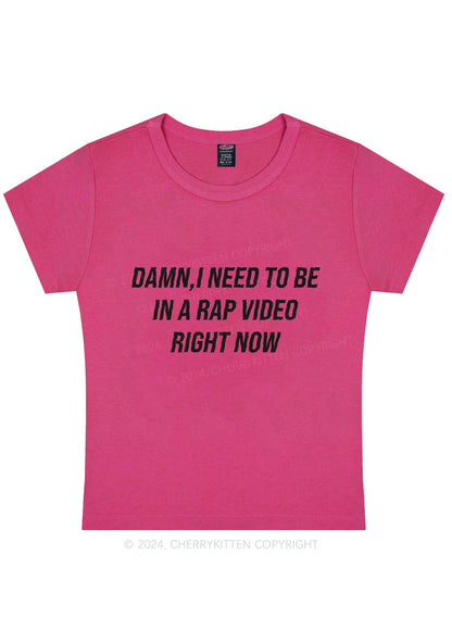 Curvy In Rap Video Right Now Y2K Baby Tee Cherrykitten