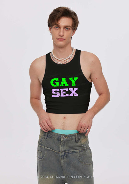 Gay Six Y2K Crop Tank Top Cherrykitten