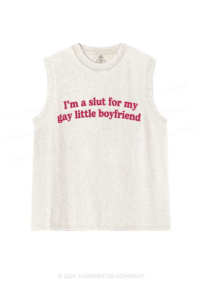 Slxt For My Gay BF Y2K Valentine's Day Washed Tank Cherrykitten