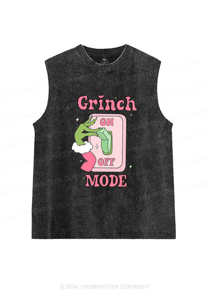 Christmas On Off Mode Y2K Washed Tank Cherrykitten