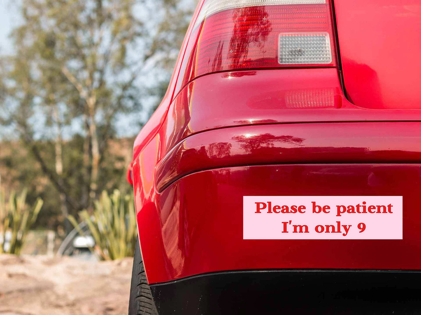 Please Be Patient Y2K Car Bumper Magnet Cherrykitten