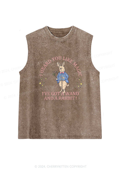 Wand Rabbit Y2K Washed Tank Cherrykitten