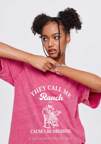 They Call Me Ranch Y2K Washed Tee Cherrykitten