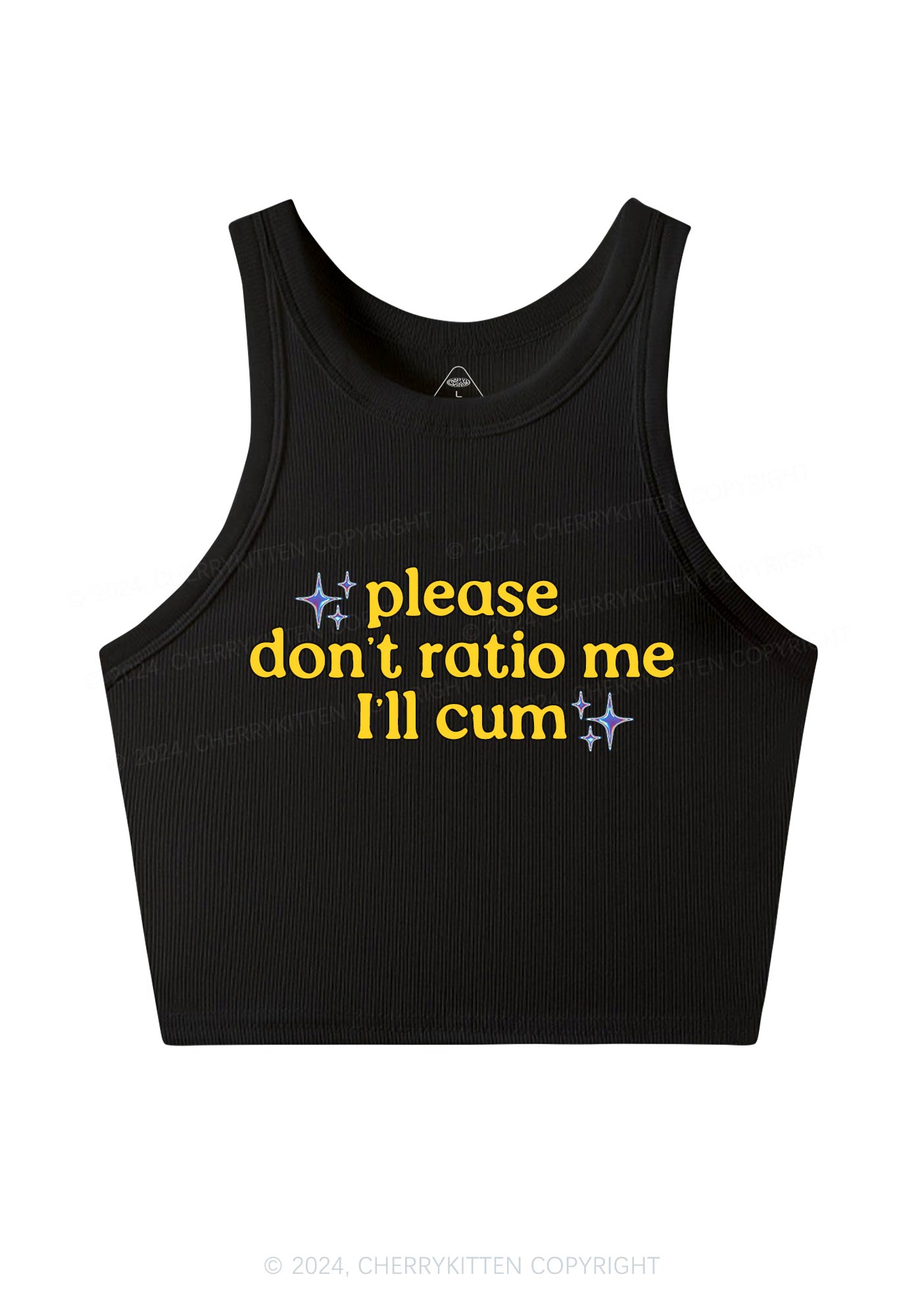 Don't Ratio Me Y2K Crop Tank Top Cherrykitten