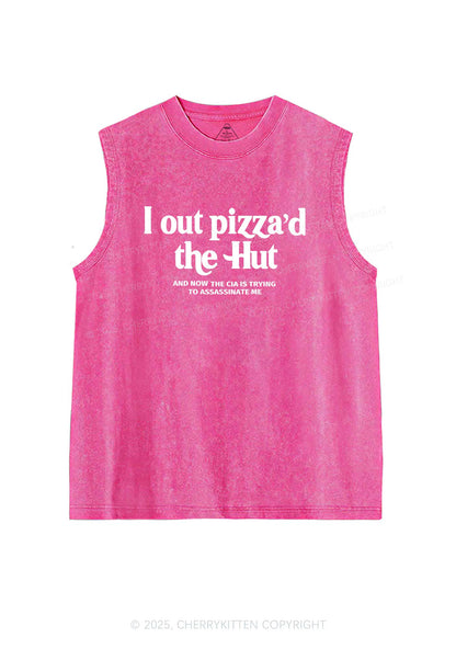 Out Pizzad The Hut Y2K Washed Tank Cherrykitten