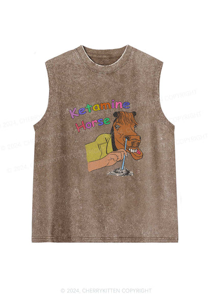 K Horse Y2K Washed Tank Cherrykitten