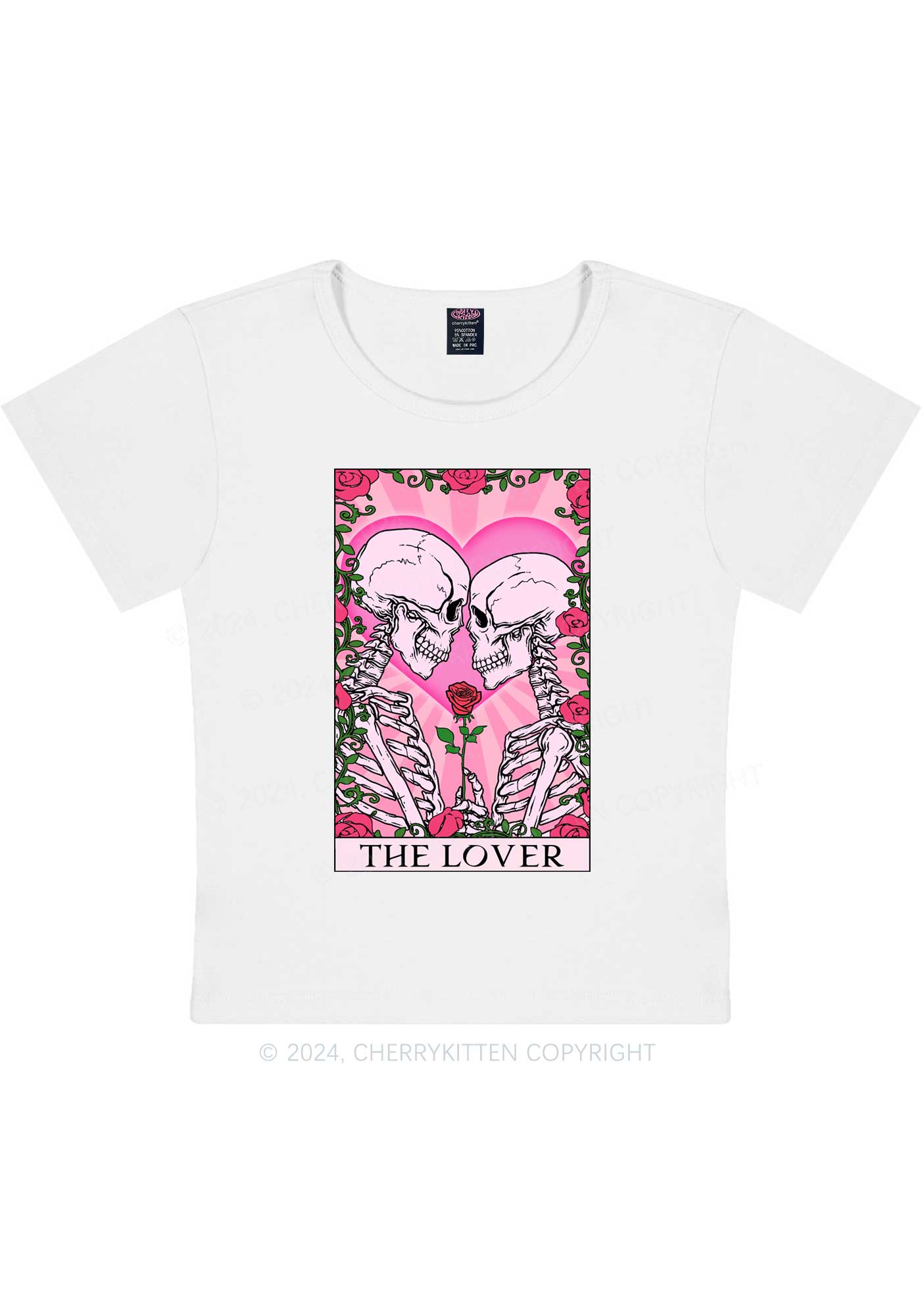 The Lover Y2K Valentine's Day Baby Tee Cherrykitten