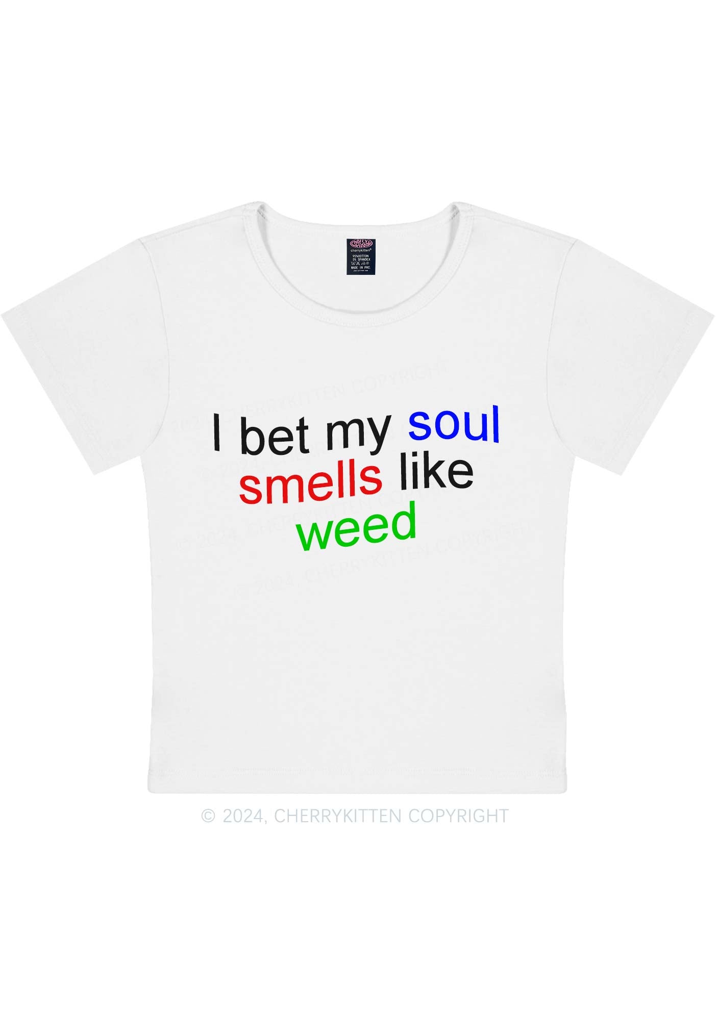 Soul Smells Like Wxxd Y2K Baby Tee Cherrykitten