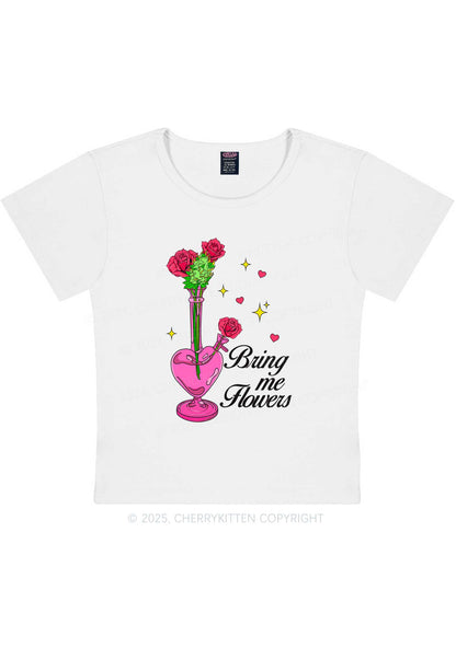 Bring Me Flowers Y2K Baby Tee Cherrykitten