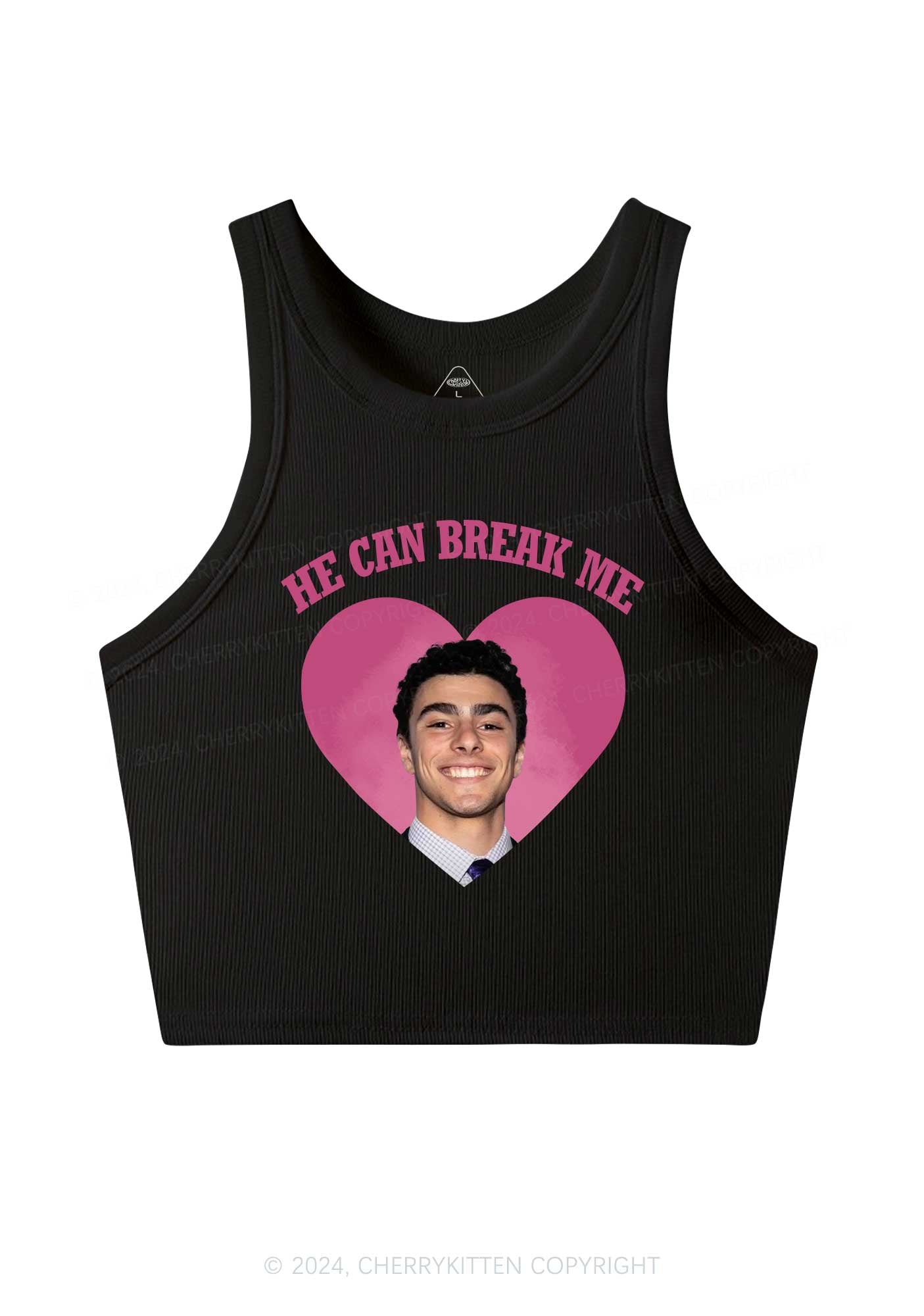 Break Me Luigi Y2K Crop Tank Top Cherrykitten