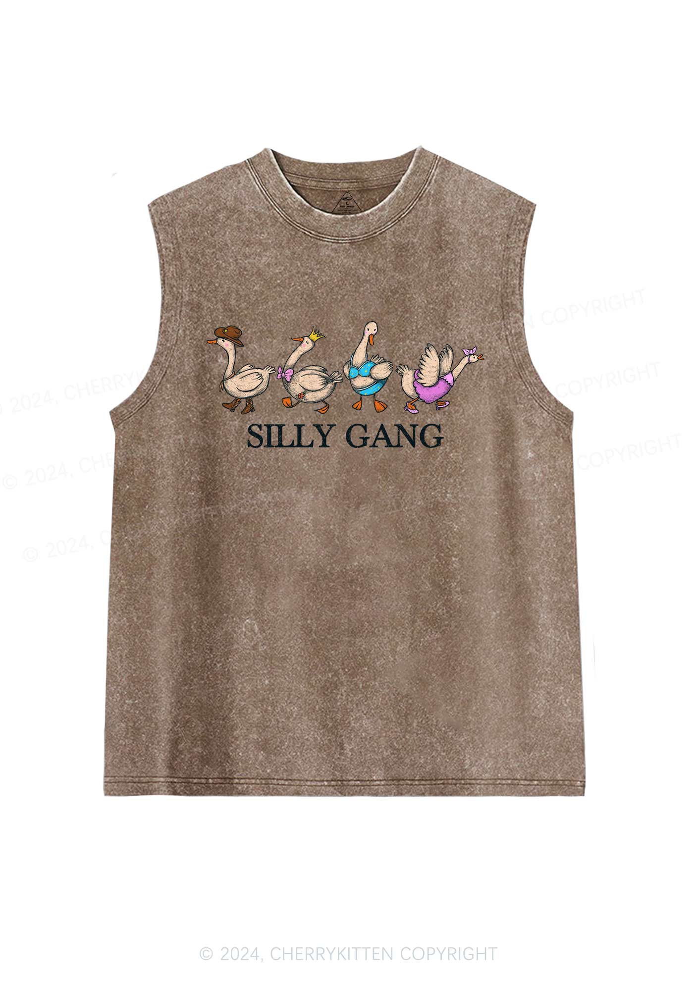 Silly Gang Y2K Washed Tank Cherrykitten