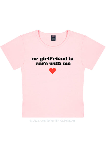 Ur Girlfriend Is Safe With Me Y2K Baby Tee Cherrykitten