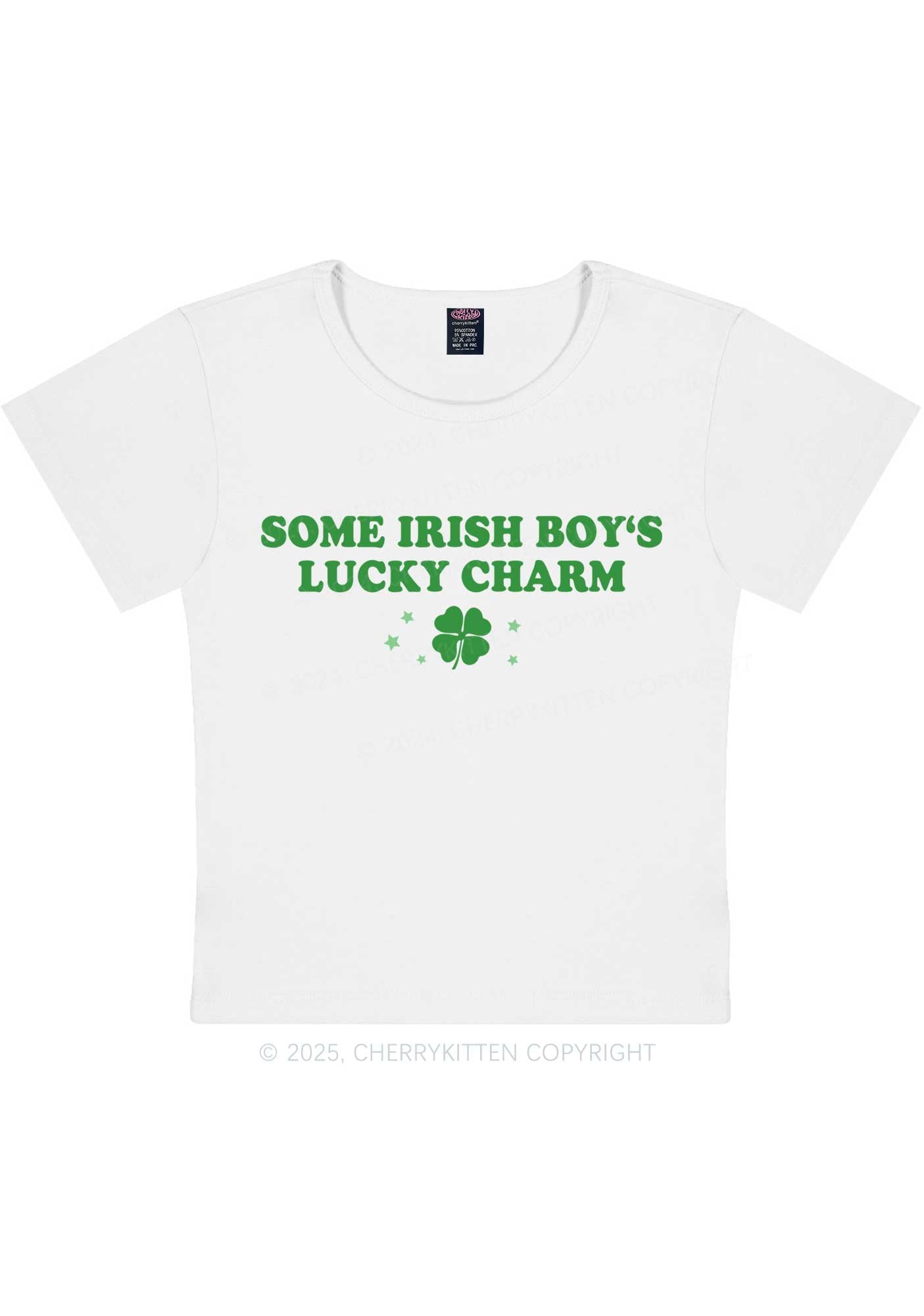 Irish Boys Lucky Charm St Patricks Y2K Baby Tee Cherrykitten