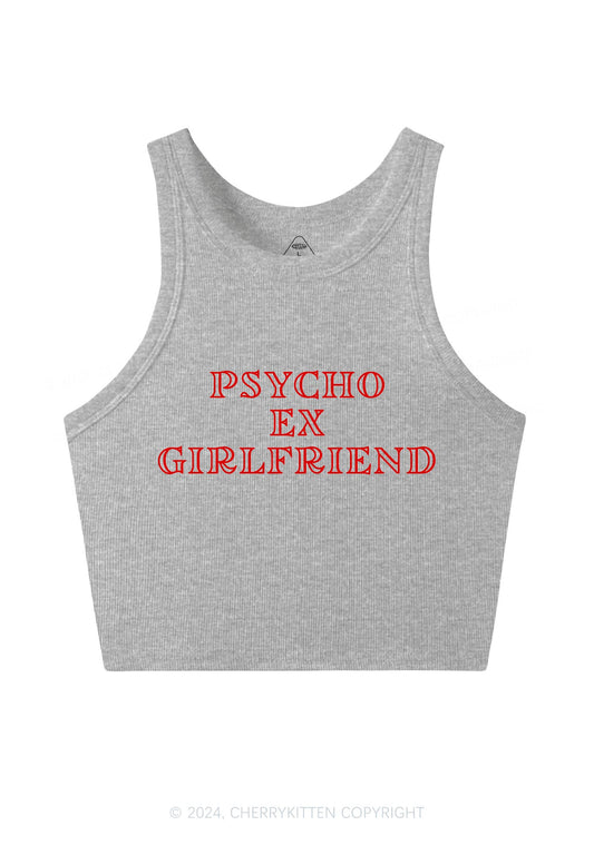 Psycho Ex Girlfriend Y2K Crop Tank Top Cherrykitten