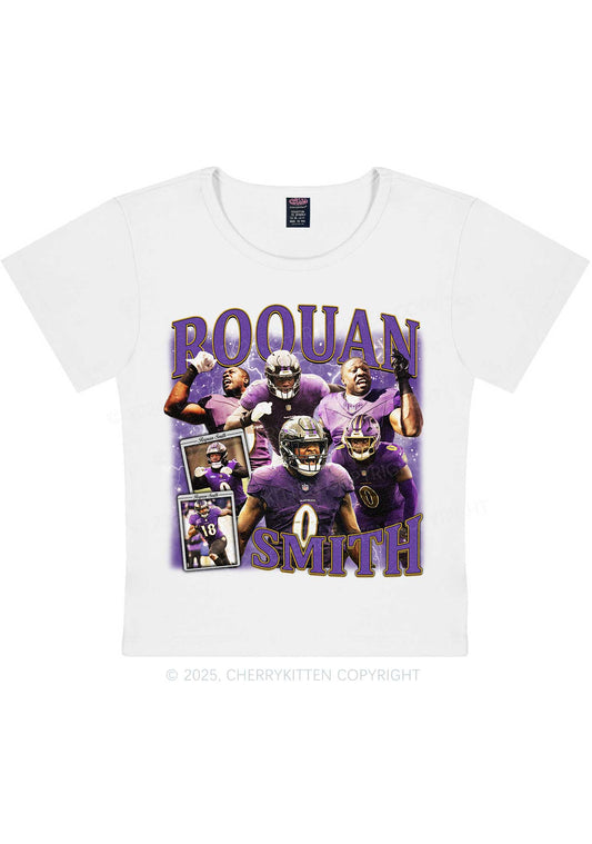 Purple Smith Y2K Super Bowl Baby Tee Cherrykitten