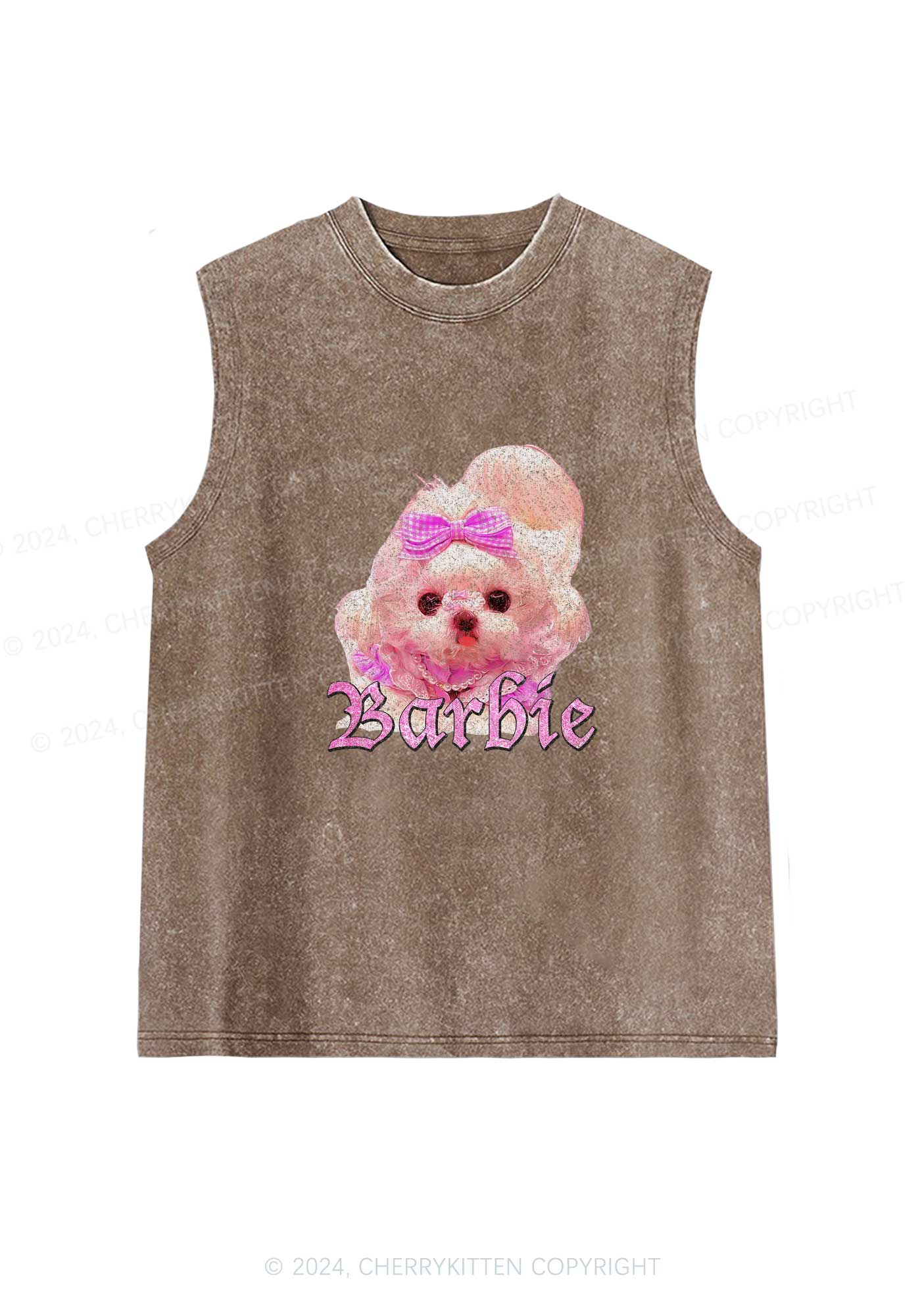 Pretty Dog Y2K Washed Tank Cherrykitten