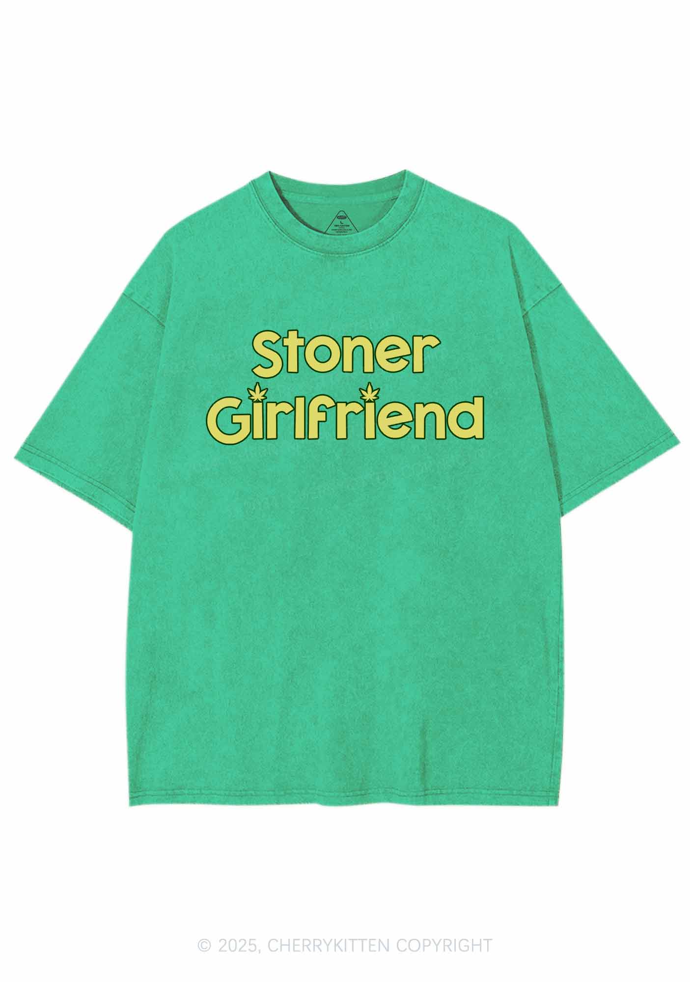 Stoner Girlfriend Y2K Washed Tee Cherrykitten