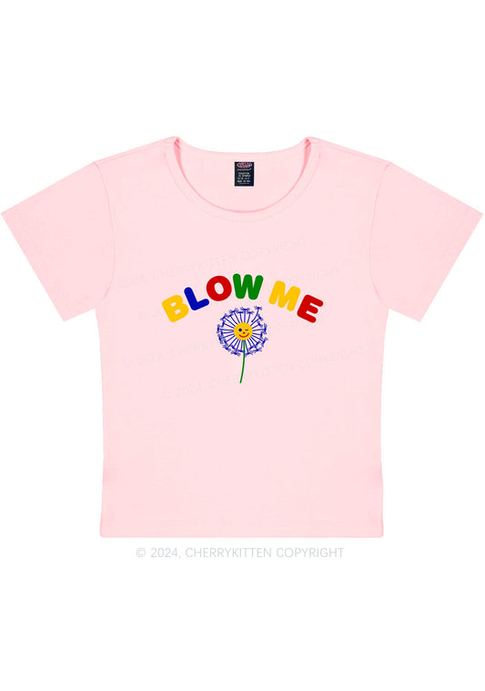 Blow Me Y2K Baby Tee Cherrykitten