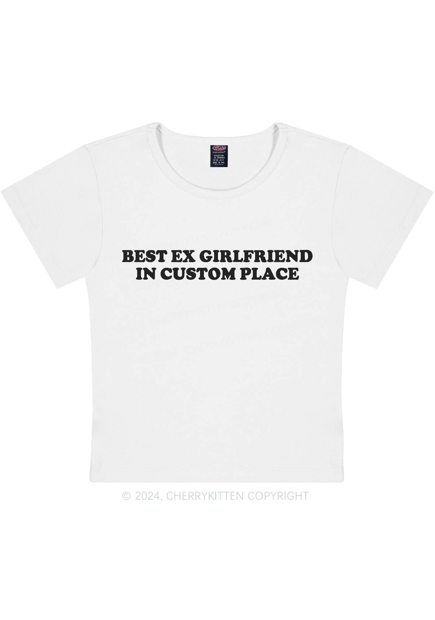 Best Ex Girlfriend Custom Y2K Baby Tee Cherrykitten