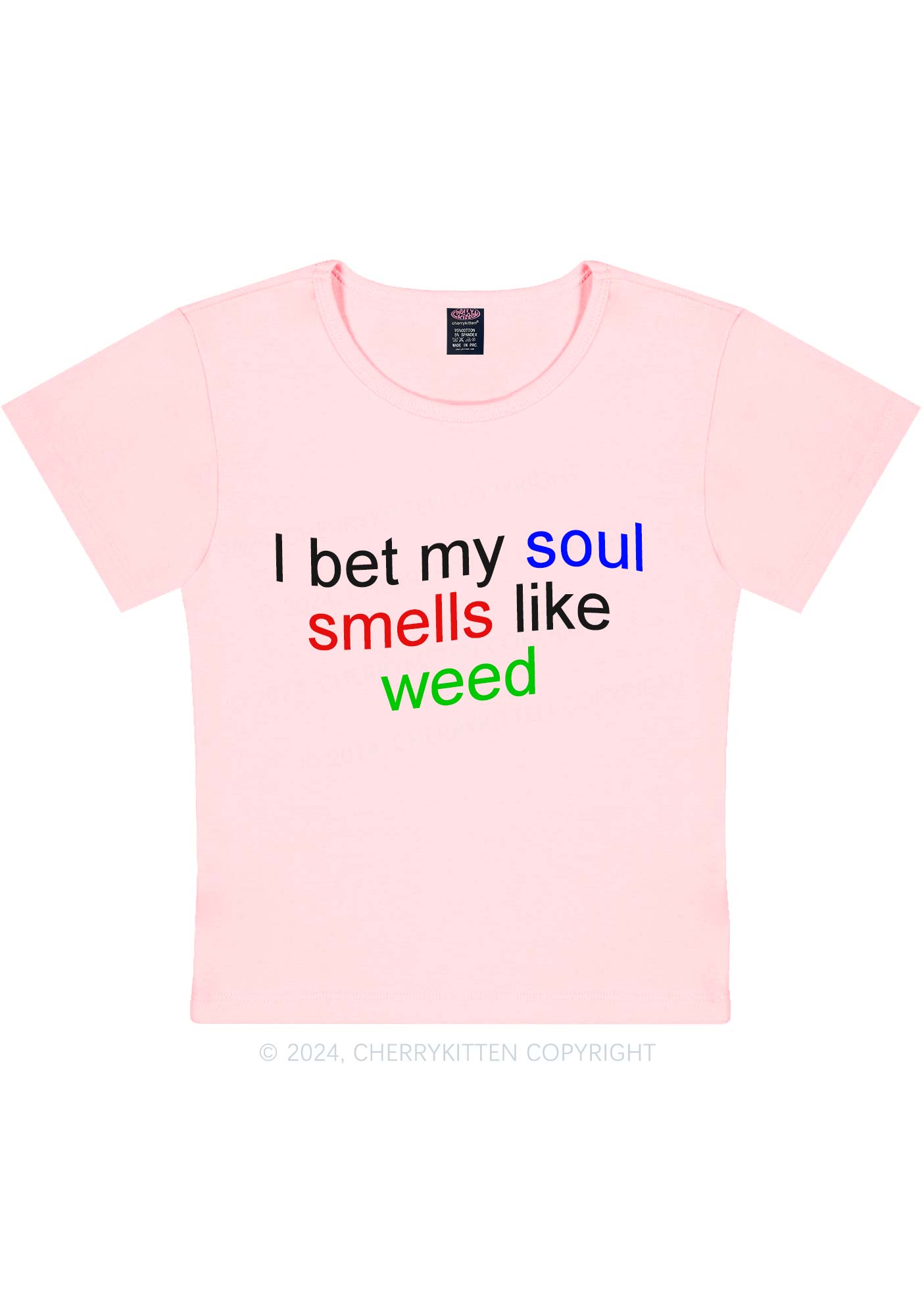 Soul Smells Like Wxxd Y2K Baby Tee Cherrykitten