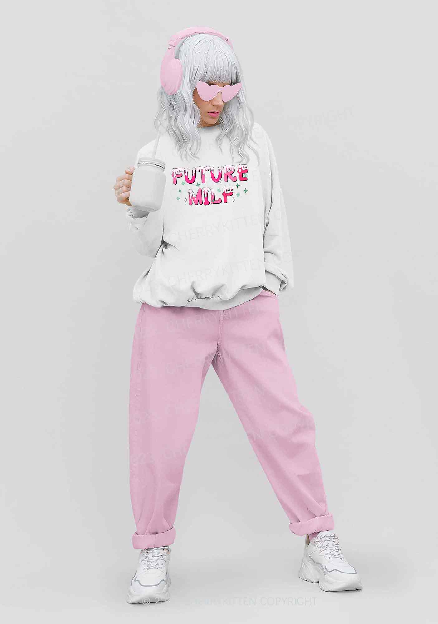 Snowflake Future Mxxf Christmas Y2K Sweatshirt Cherrykitten