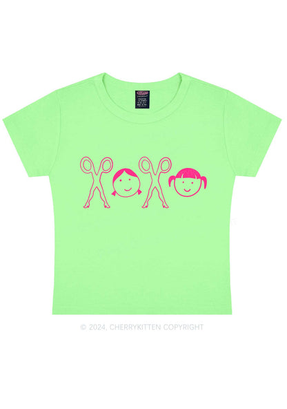 Girls XOXO Y2K Valentine's Day Baby Tee Cherrykitten