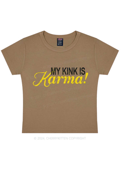 My Kink Is Karma Y2K Baby Tee Cherrykitten