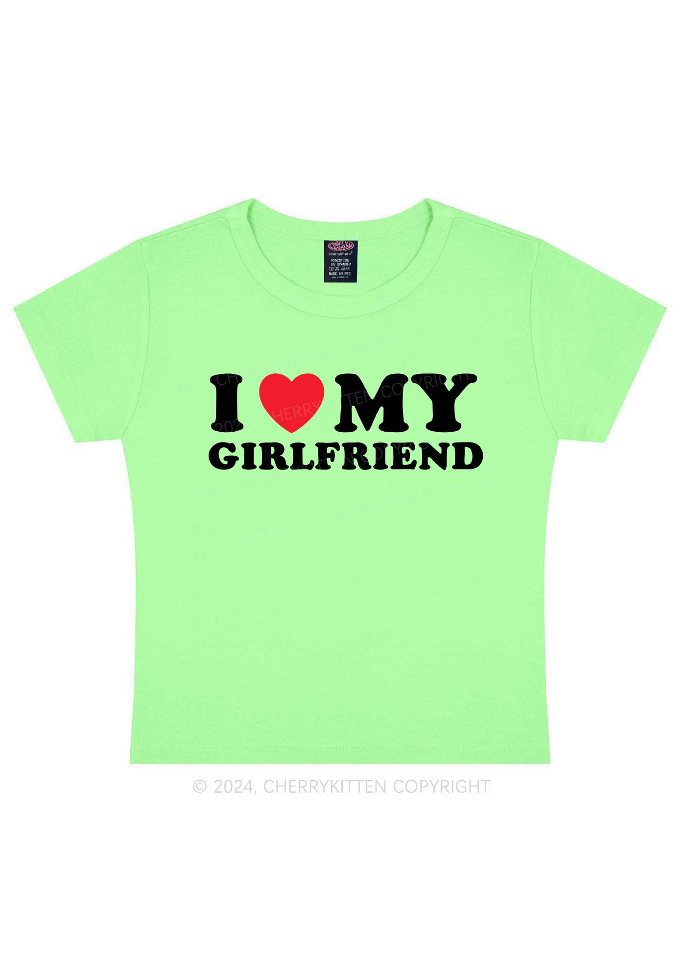 I Love Girlfriend Y2K Valentine's Day Baby Tee Cherrykitten