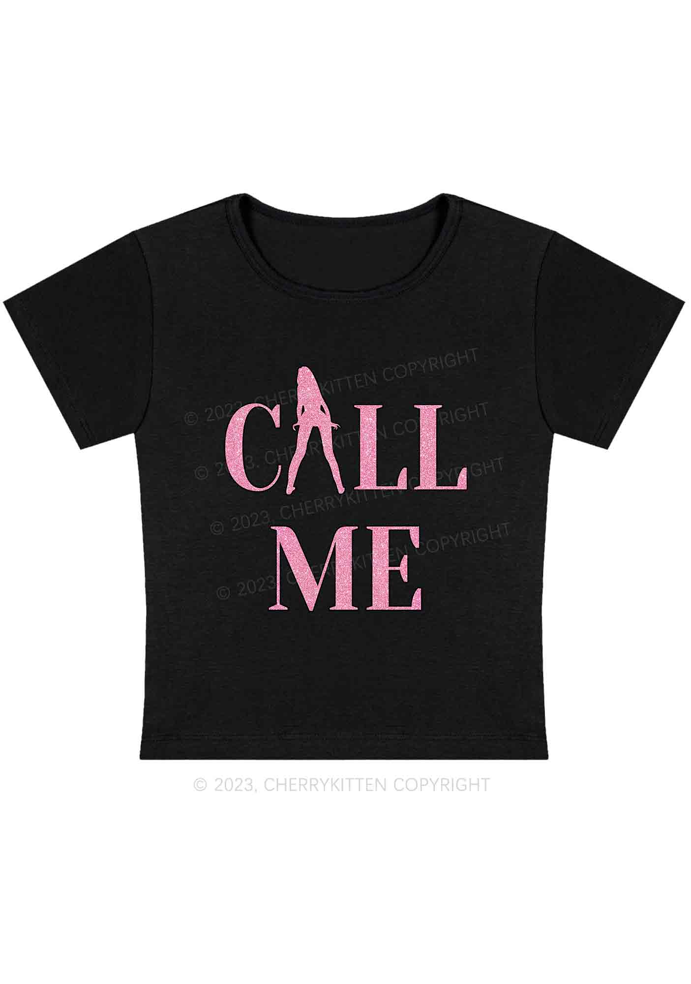 Call Me Lady Y2K Baby Tee Cherrykitten