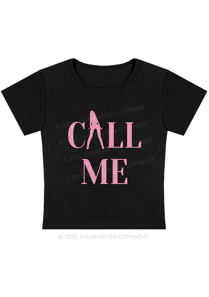 Call Me Lady Y2K Baby Tee Cherrykitten