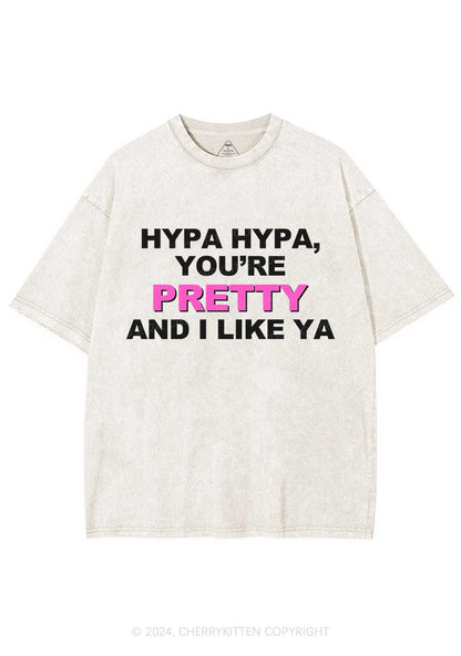 Hypa You Are Pretty Y2K Washed Tee Cherrykitten