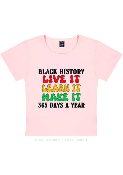 Live It Learn It Make It Y2K Baby Tee Cherrykitten