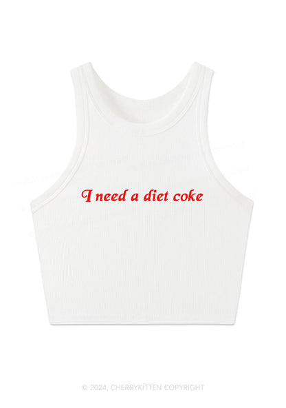 Diet Coke Y2K Crop Tank Top Cherrykitten