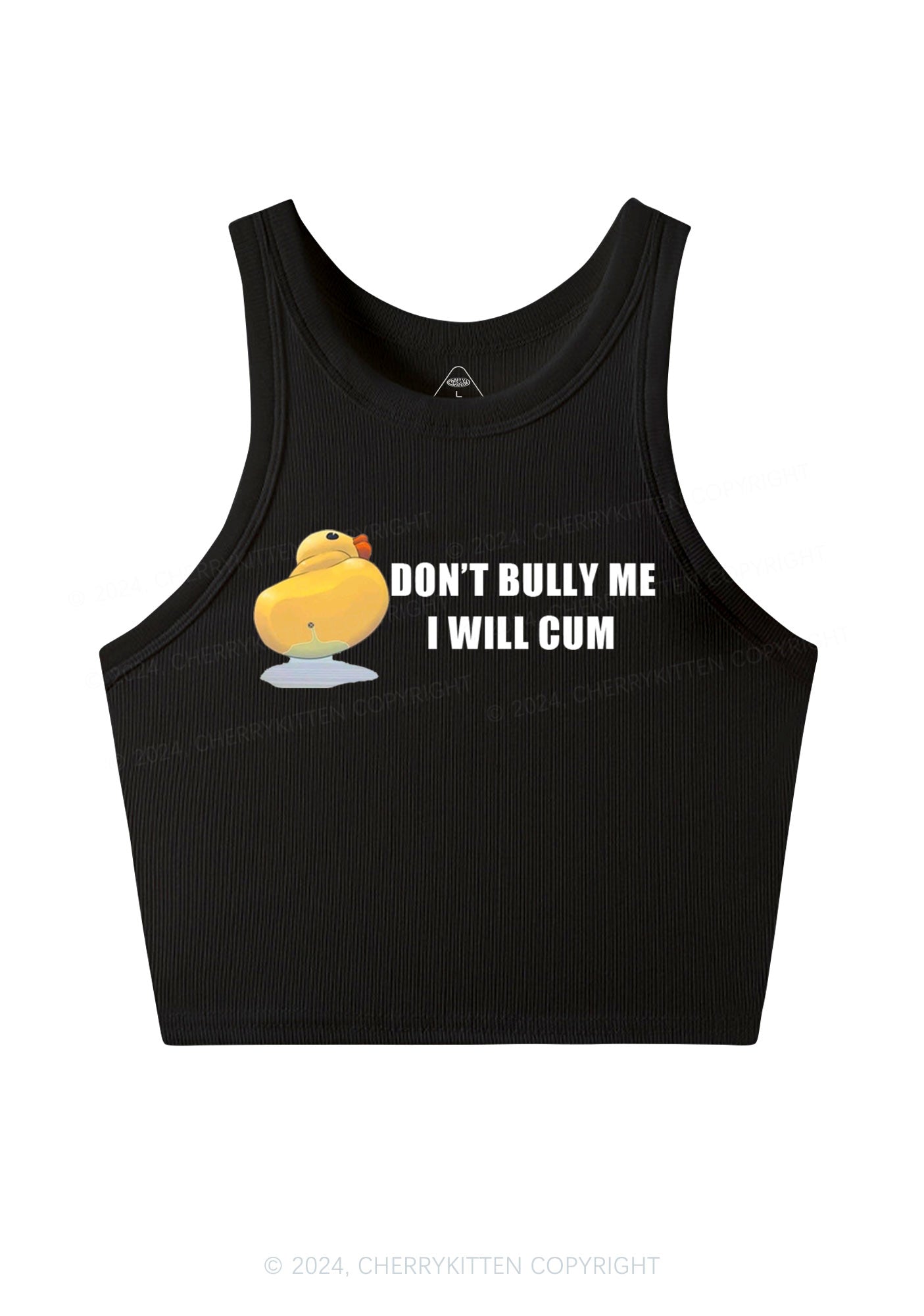 Don't Bully Duck Y2K Crop Tank Top Cherrykitten