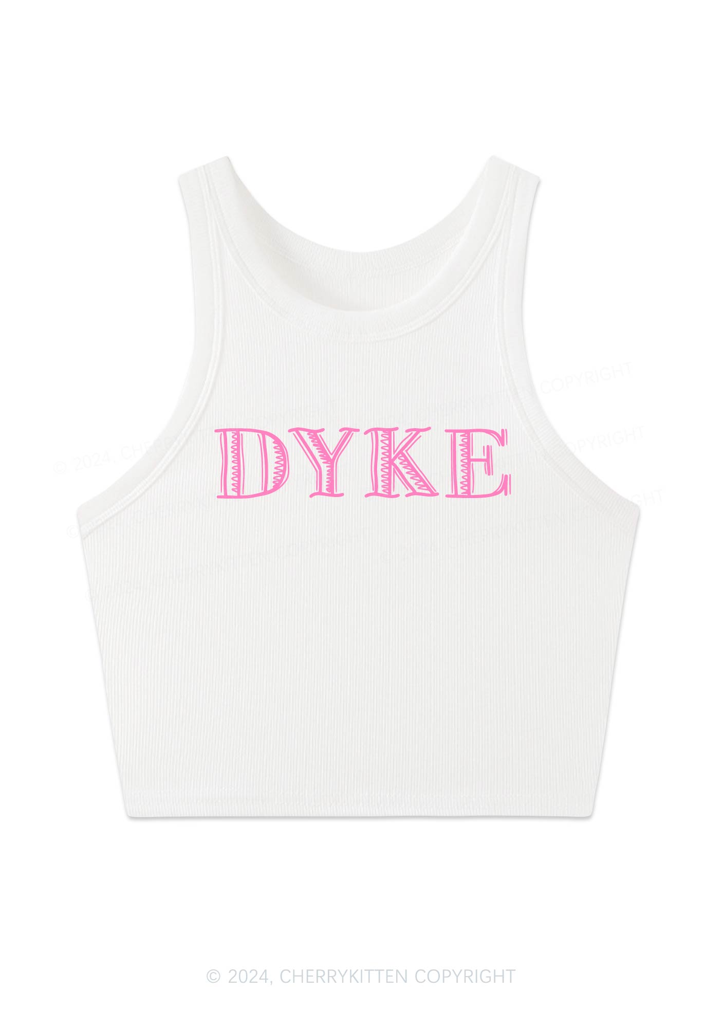 DYKE Y2K Crop Tank Top Cherrykitten