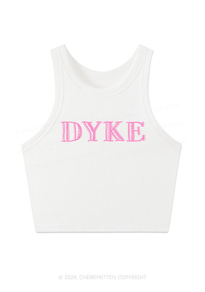 DYKE Y2K Crop Tank Top Cherrykitten