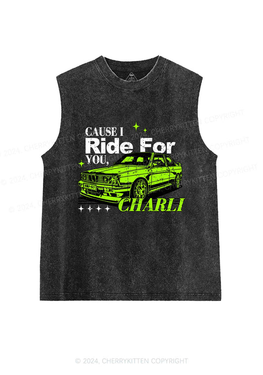 Ride For CX Y2K Washed Tank Cherrykitten