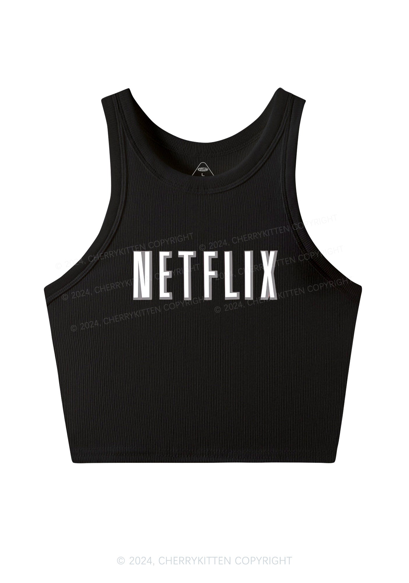 Netflix Y2K Valentine's Day Crop Tank Top Cherrykitten