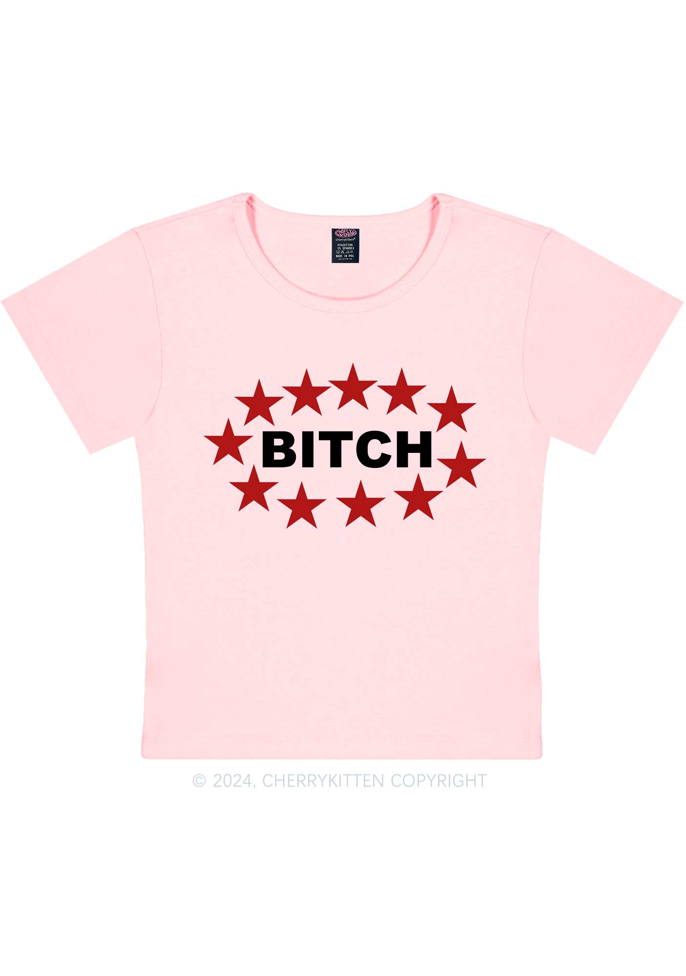 Bxxch Stars Y2K Baby Tee Cherrykitten