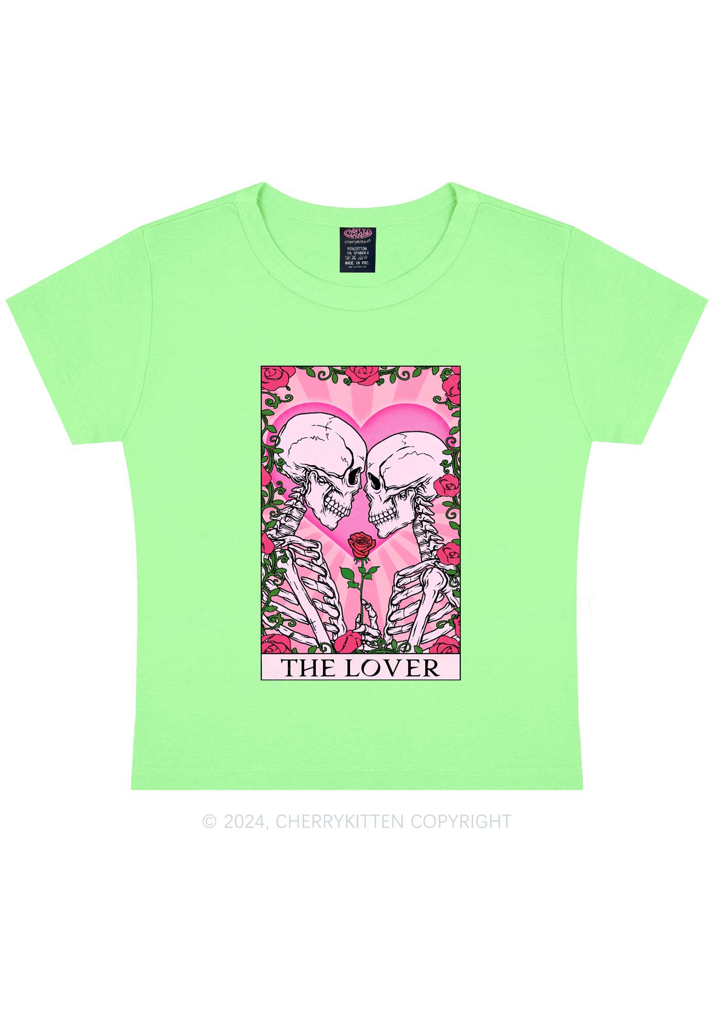 The Lover Y2K Valentine's Day Baby Tee Cherrykitten