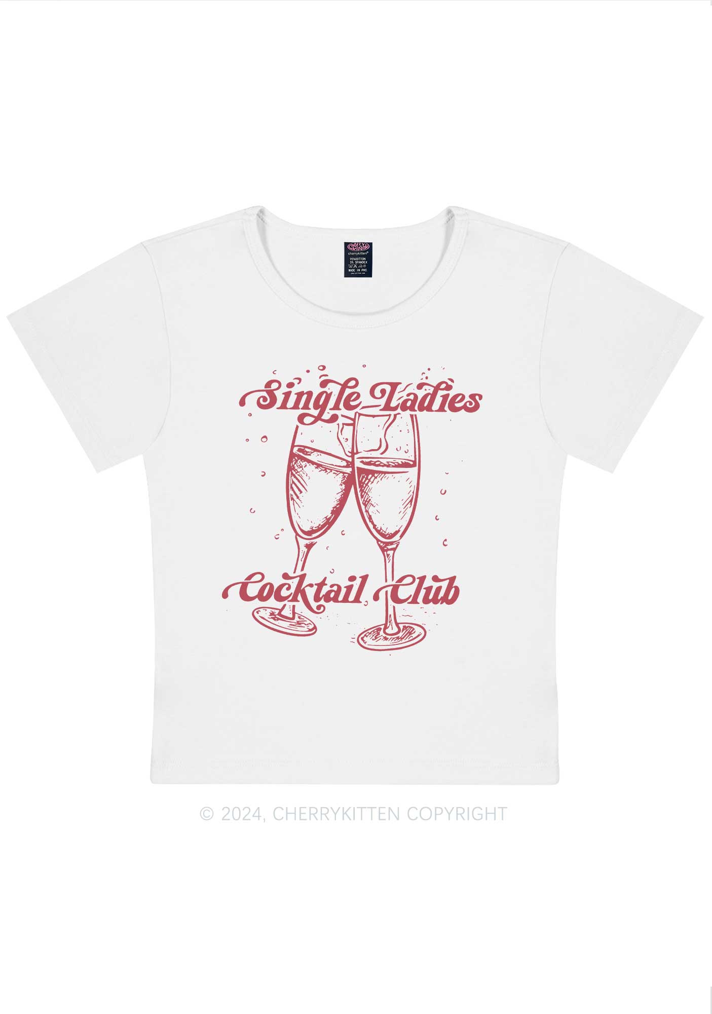 Single Ladies Y2K Valentine's Day Baby Tee Cherrykitten