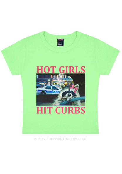 Hot Girls Hit Curbs Y2K Baby Tee Cherrykitten