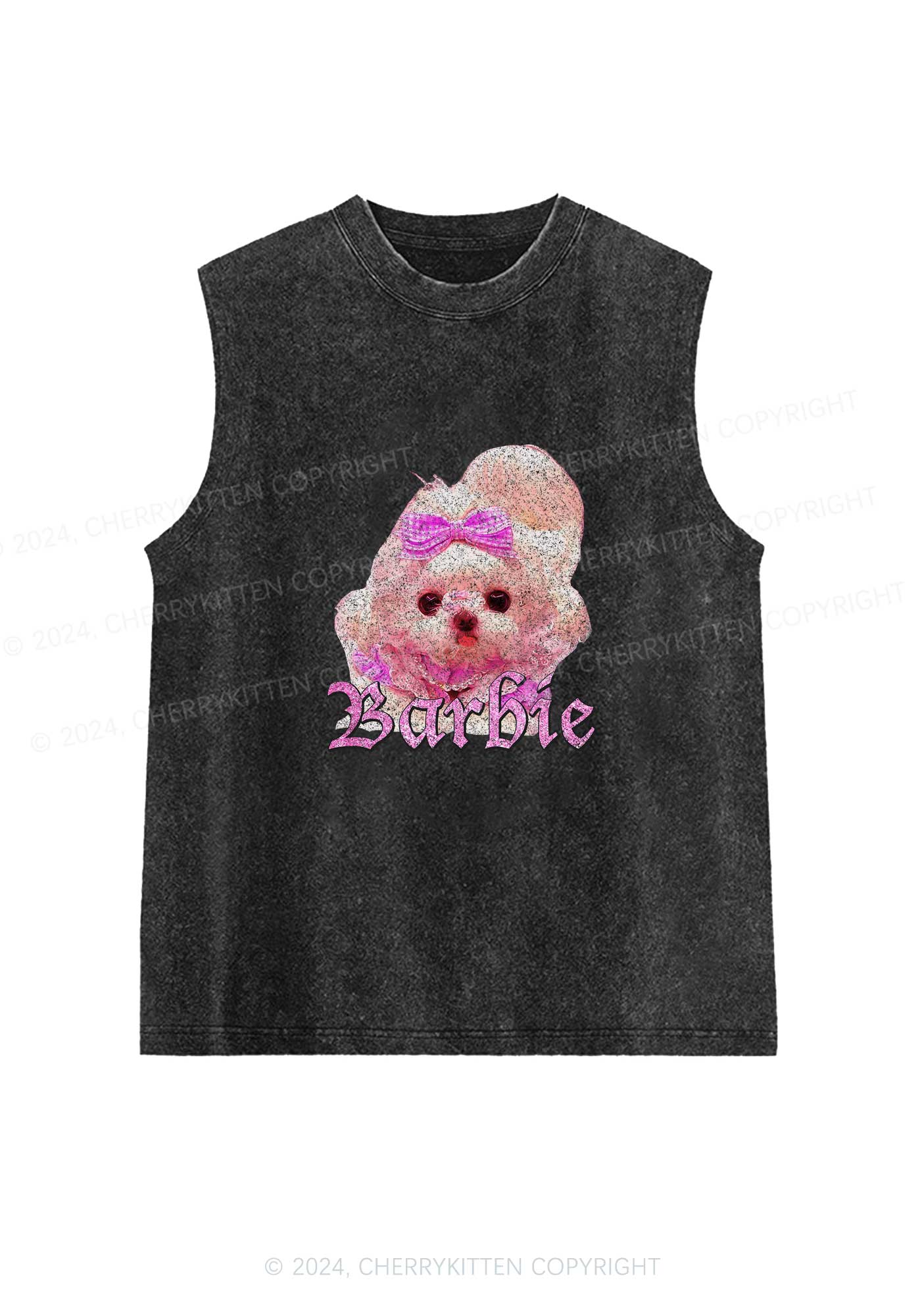 Pretty Dog Y2K Washed Tank Cherrykitten