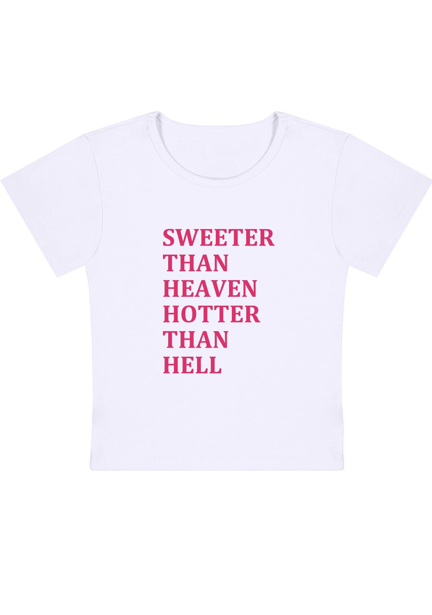 Curvy Sweeter Than Heaven Baby Tee