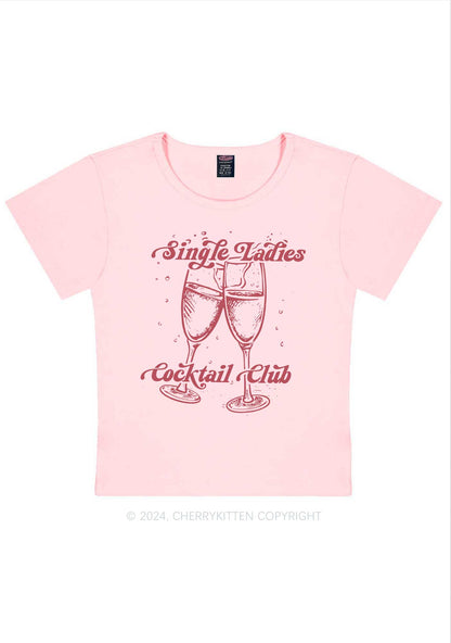 Single Ladies Y2K Valentine's Day Baby Tee Cherrykitten