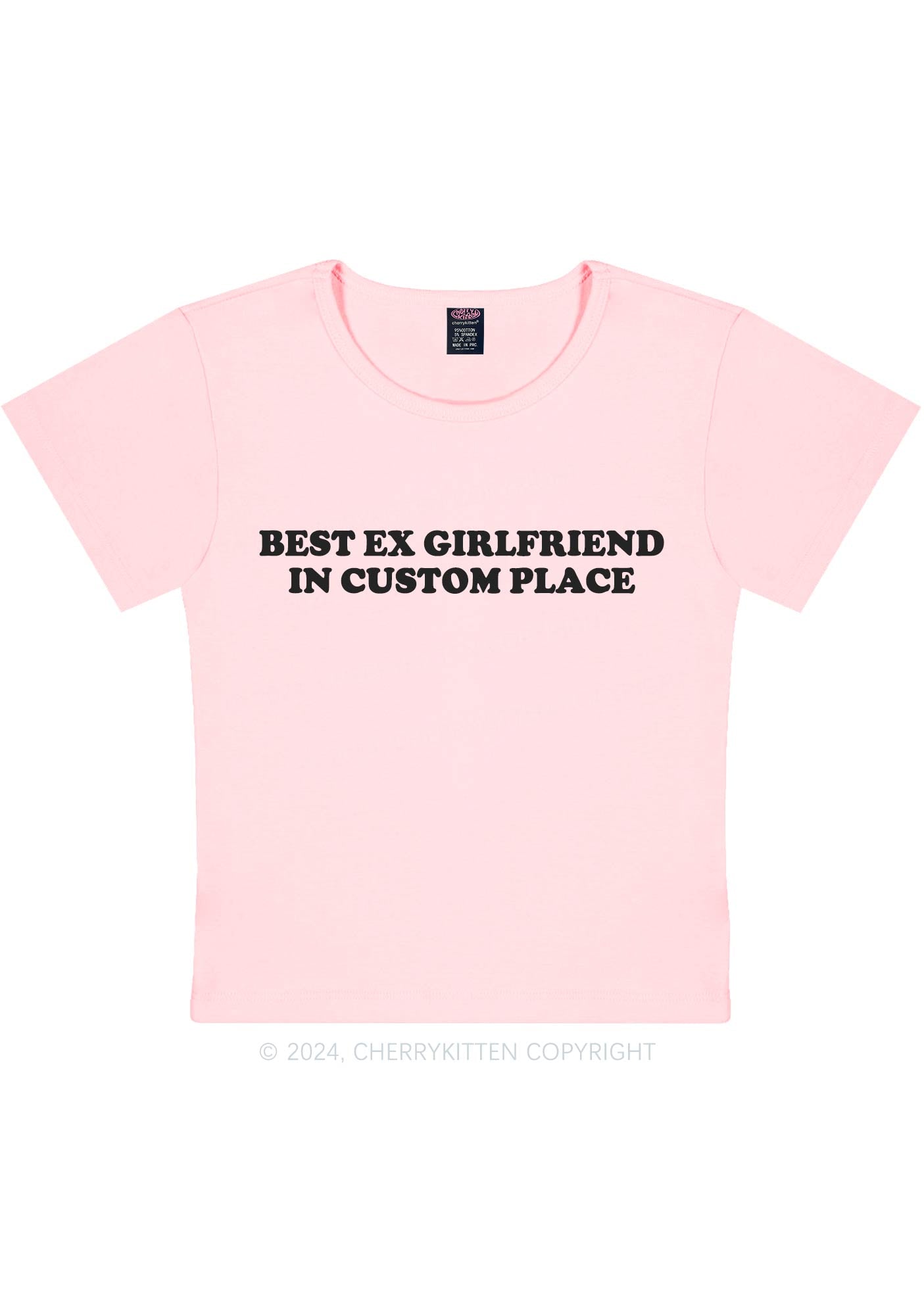 Best Ex Girlfriend Custom Y2K Baby Tee Cherrykitten