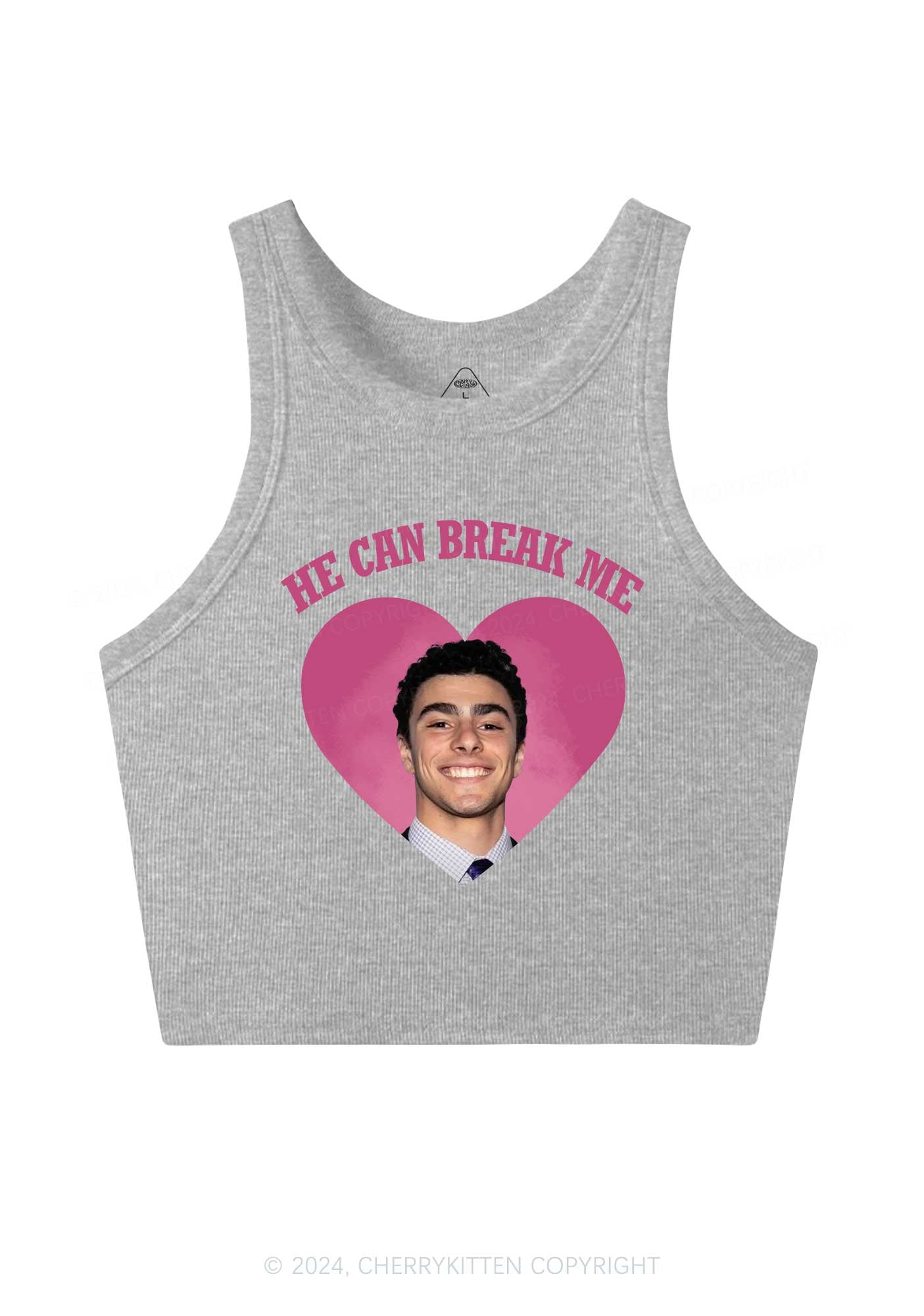 Break Me Luigi Y2K Crop Tank Top Cherrykitten