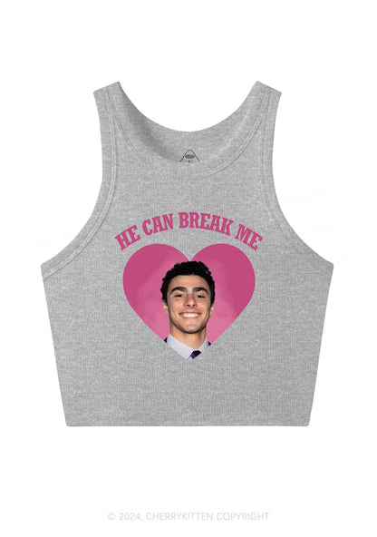 Break Me Luigi Y2K Crop Tank Top Cherrykitten