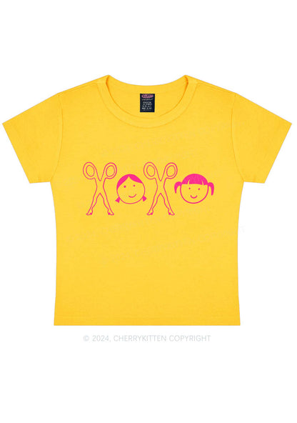 Girls XOXO Y2K Valentine's Day Baby Tee Cherrykitten