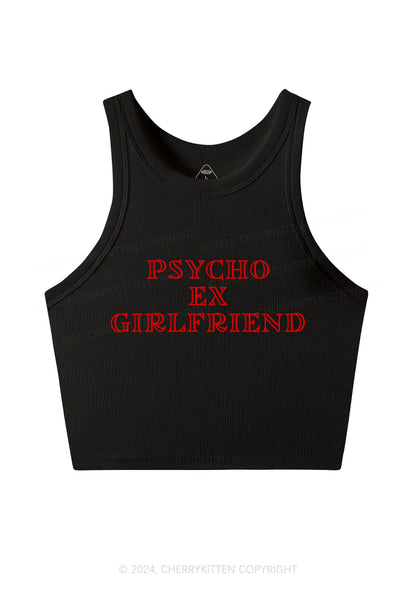 Psycho Ex Girlfriend Y2K Crop Tank Top Cherrykitten